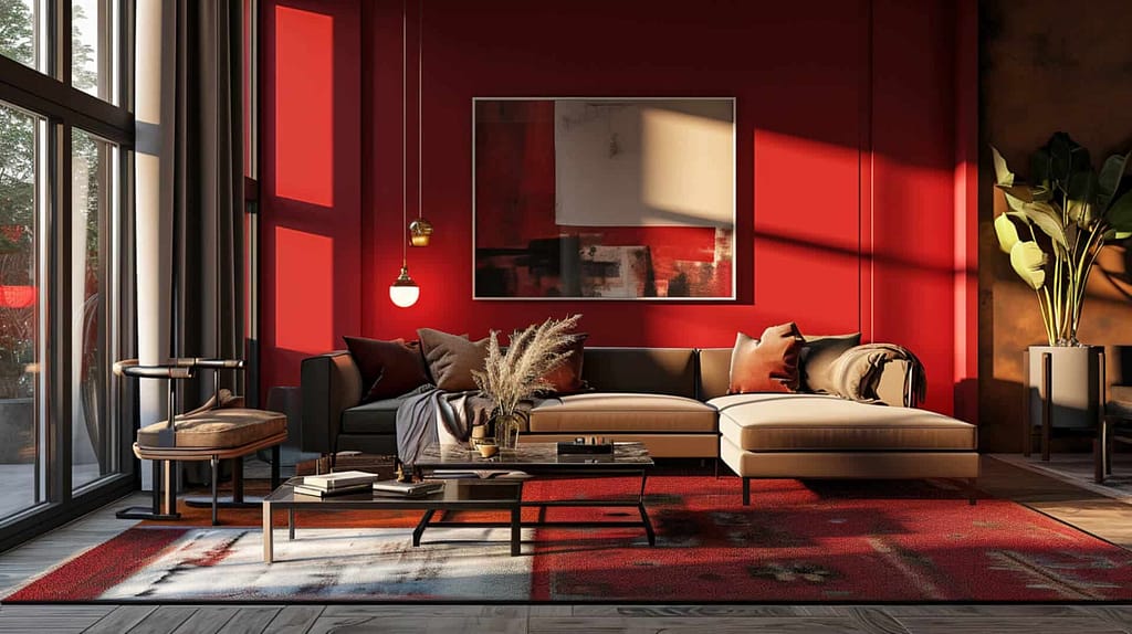 Tendința de a folosi culoarea roșie în designul de interior poate fi considerată surprinzătoare pentru mulți, deoarece roșul este o culoare îndrăzneață și vibrantă care poate atrage atenția în mod dramatic. 