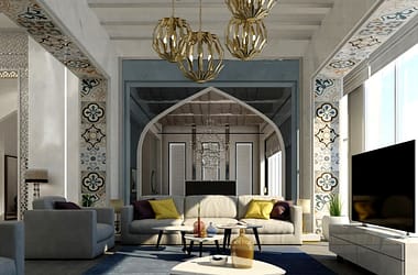 Stilul arab de amenajare este inspirat din designul tradițional al țărilor arabe, cu o istorie bogată și o estetică distinctivă